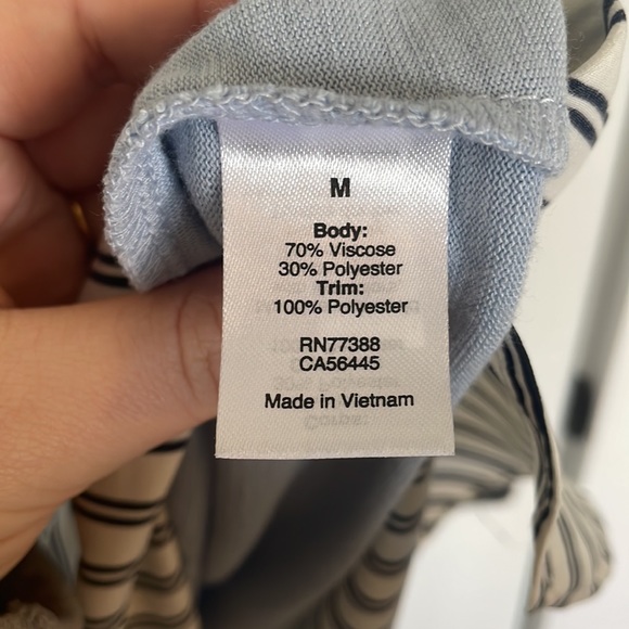 JCrew Blue and Striped Flow Tank - Picture 5 of 5